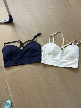 lululemon athletica LAB Bralettes- Navy/deep sea and White 4